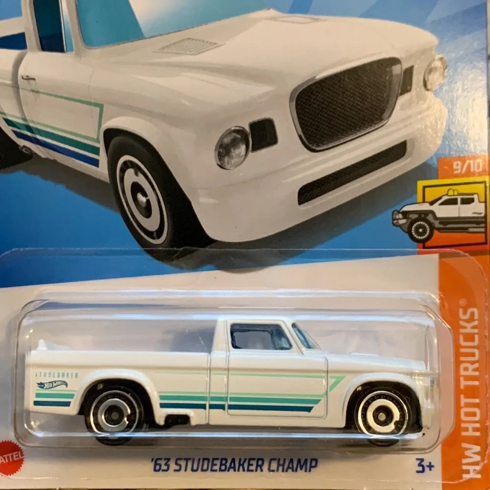 Hot Wheels 63 Studebaker Champ White PickUp Truck Low Rider HW Hotwheels New
